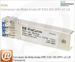 J9151A - Conversor de Mdia Aruba HPE X132 10G SFP+ LC LR Transceiver
