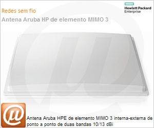 J9170A - Antena Aruba HPE de elemento MIMO 3 interna-externa de ponto a ponto de duas bandas 10/13 dBi