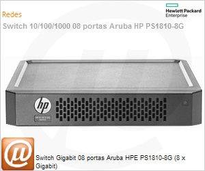 J9833A - Switch Gigabit 08 portas Aruba HP PS1810-8G (8 x Gigabit) indicado para Servidores ProLian Gen8 e Gen9