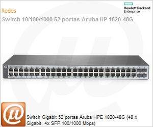 J9981A - Switch Gigabit 52 portas HPE Aruba OfficeConnect 1820 48G (48 x Gigabit; 4 x SFP) Gerencivel