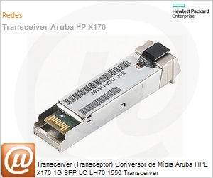 JD109A - Transceiver (Transceptor) Conversor de Mdia Aruba HPE X170 1G SFP LC LH70 1550 Transceiver