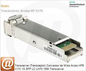 JD111A - Transceiver (Transceptor) Conversor de Mdia Aruba HPE X170 1G SFP LC LH70 1590 Transceiver