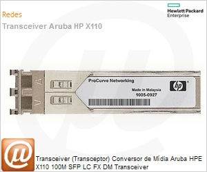 JD497A - Transceiver (Transceptor) Conversor de Mdia Aruba HPE X110 100M SFP LC FX DM Transceiver
