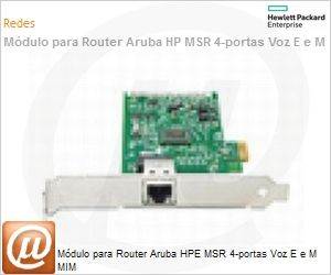 JD539A - Mdulo para Router Aruba HP MSR 4-portas Voz E e M MIM