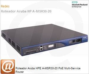 JF802A - Roteador Aruba HPE A-MSR30-20 PoE Multi-Service Router