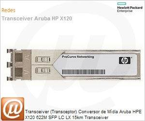 JF829A - Transceiver (Transceptor) Conversor de Mdia Aruba HPE X120 622M SFP LC LX 15km Transceiver