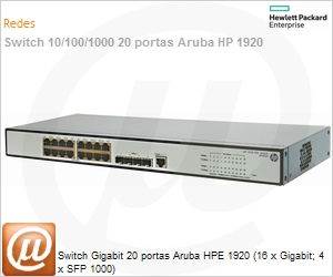 JG923A - Switch Gigabit 20 portas Aruba HP 1920 (16 x Gigabit; 4 x SFP 1000)