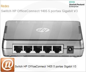 JH407A - Switch HP OfficeConnect 1405 5 portas Gigabit V3