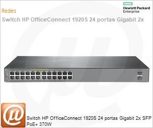 JL385A - Switch HPE Aruba 1920S 24 portas 10/100/1000 PoE+ 2-SFP L3 Gerencivel