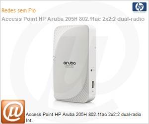 JW216A - Ponto de acesso Aruba HP 205H 802.11ac 2x2:2 dual-radio Int.