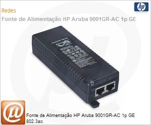JW629A - Fonte de alimentao HPE Aruba 9001GR-AC 1p GE 802.3ac