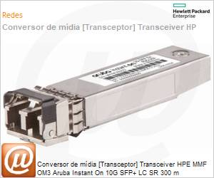 R9D18A - Conversor de mdia [Transceptor] Transceiver HPE MMF OM3 Aruba Instant On 10G SFP+ LC SR 300 m