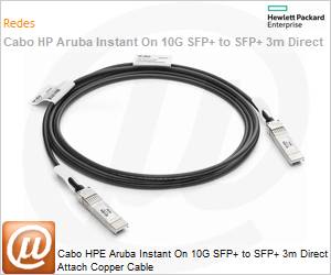 R9D20A - Cabo HPE Aruba Instant On 10G SFP+ to SFP+ 3m Direct Attach Copper Cable