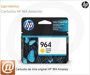 3JA52AL - Cartucho de tinta original HP 964 Amarelo