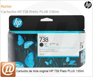 498N4A - Cartucho de tinta original HP 738 Preto PLUK 130ml