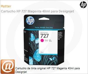 B3P14A - Cartucho de tinta original HP 727 Magenta 40ml para Designjet