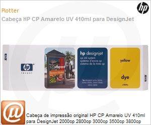 C1809A - Cabea de impresso original HP CP Amarelo UV 410ml para DesignJet 2000cp 2800cp 3000cp 3500cp 3800cp