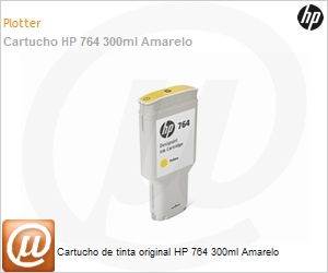 C1Q15A - Cartucho de tinta original HP 764 amarelo PLUK 300ml 