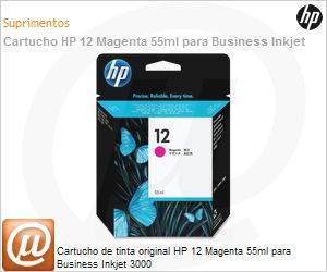 C4805A - Cartucho de tinta original HP 12 Magenta 55ml para Business Inkjet 3000