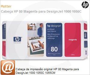 C4822A - Cabea de impresso original HP 80 Magenta para DesignJet 1000 1050C 1055CM