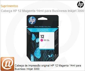 C5025A - Cabea de impresso original HP 12 Magenta 14ml para Business Inkjet 3000