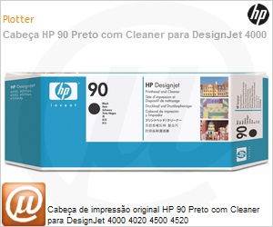 C5054A - Cabea de impresso original e Limpeza HP 90 Preto PLUK