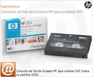 C5709A - Cartucho de fita de limpeza HP para unidade DAT (todos os padres DDS)