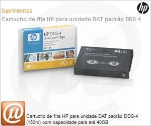 C5718A - Cartucho de fita HP para unidade DAT padro DDS-4 (150m) com capacidade para at 40GB