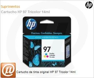C9363WB - Cartucho de tinta original HP 97 Tricolor 14ml