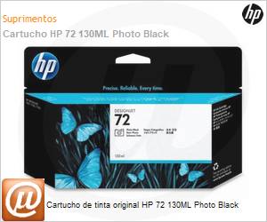 C9370AB - Cartucho de tinta original HP 72 130ML Photo Black