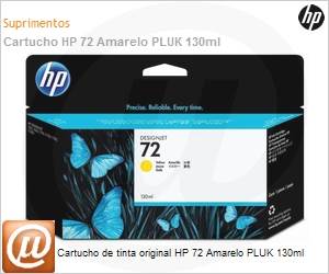 C9373AB - Cartucho de tinta original HP 72 Amarelo PLUK 130ml 
