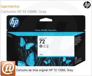 C9374AB - Cartucho de tinta original HP 72 130ML Gray