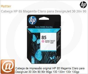 C9424A - Cabea de impresso original HP 85 Magenta Claro para DesignJet 30 30n 90 90r 90gp 130 130nr 130r 130gp