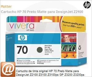 C9448A - Cartucho de tinta original HP 70 Preto Matte para DesignJet Z2100 Z3100 Z3100ps GP Z3200 Z3200ps Z5200 