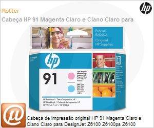 C9462A - Cabea de impresso original HP 91 Magenta Claro / Cinza Claro PLUK