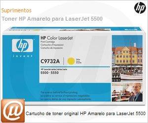 C9732A - Cartucho de toner original HP Amarelo para LaserJet 5500