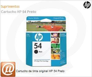 CB334AL - Cartucho de tinta original HP 54 Preto