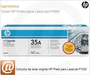 CB435A - Cartucho de toner original HP Preto para LaserJet P1005
