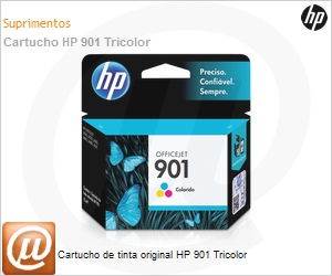 CC656AB - Cartucho de tinta original HP 901 Tricolor