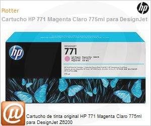 CE041A - Cartucho de tinta original HP 771 Magenta Claro 775ml para DesignJet Z6200