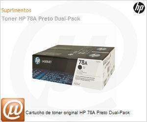 CE278AF - Cartucho de toner original HP 78A Preto Dual-Pack