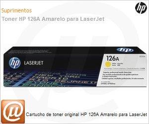 CE312AB - Cartucho de toner original HP 126A Amarelo para LaserJet