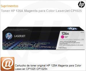 CE313A - Cartucho de toner original HP 126A Magenta para Color LaserJet CP1025 CP1025n
