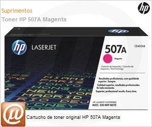 CE403AB - Cartucho de toner original HP 507A Magenta