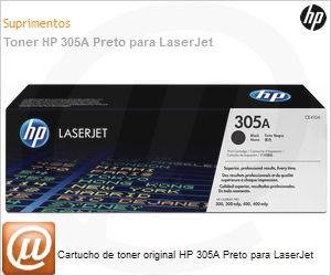 CE410A - Cartucho de toner original HP 305A Preto para LaserJet