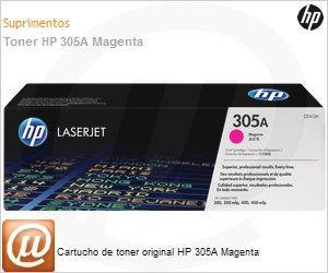 CE413AB - Cartucho de toner original HP 305A Magenta