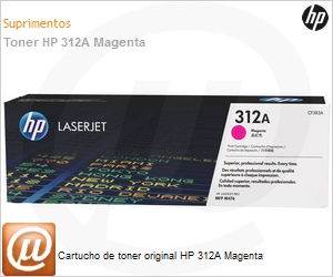 CF383A - Cartucho de toner original HP 312A Magenta