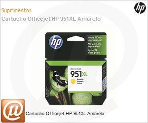 CN048AB - Cartucho Officejet HP 951XL Amarelo