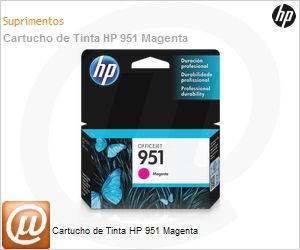CN051AB - Cartucho de tinta original HP 951 Magenta