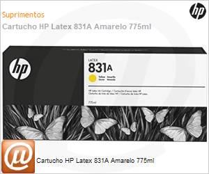 CZ685A - Cartucho de tinta original HP 831A Latex Amarelo 775ml 